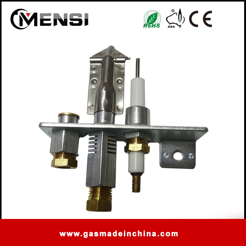 Gas pilot burner assembly for gas heater